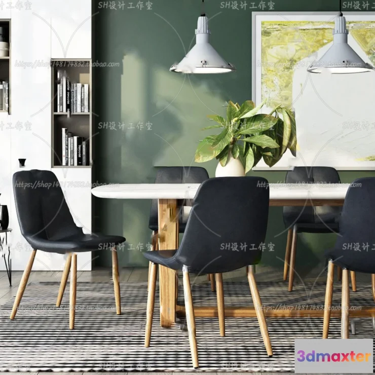 1127612 - Table And Chairs - 3D Models - 0941