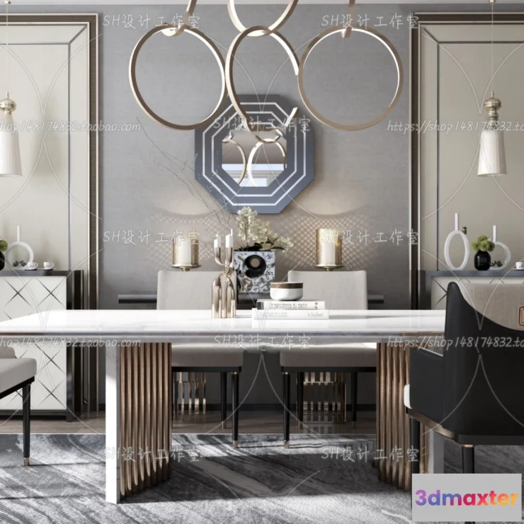 1127614 - Table And Chairs - 3D Models - 0942