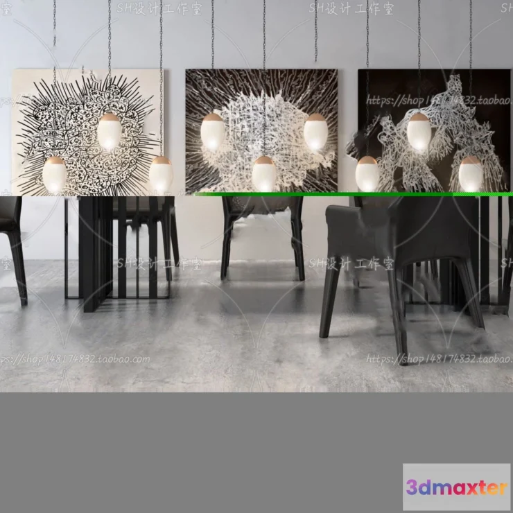 1127620 - Table And Chairs - 3D Models - 0945