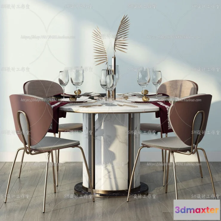 1127640 - Table And Chairs - 3D Models - 0955