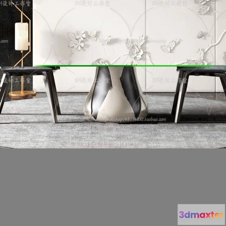 1127652 - Table And Chairs - 3D Models - 0961