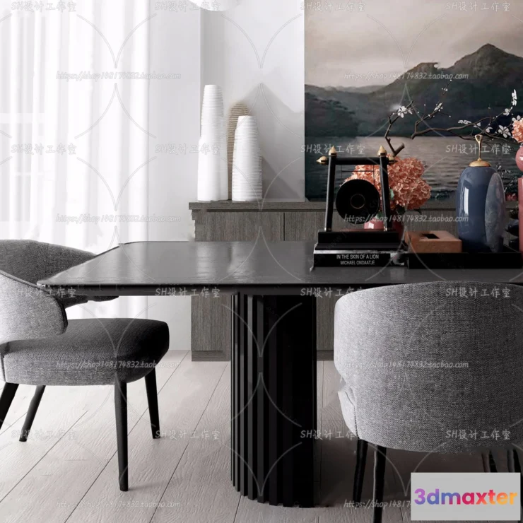 1127668 - Table And Chairs - 3D Models - 0969