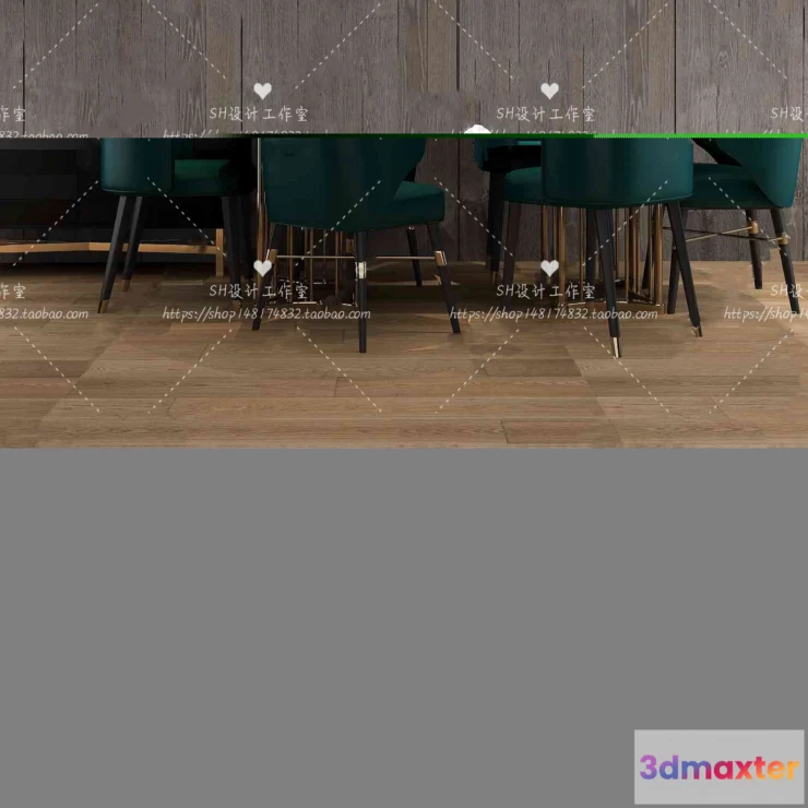 1127686 - Table And Chairs - 3D Models - 0978