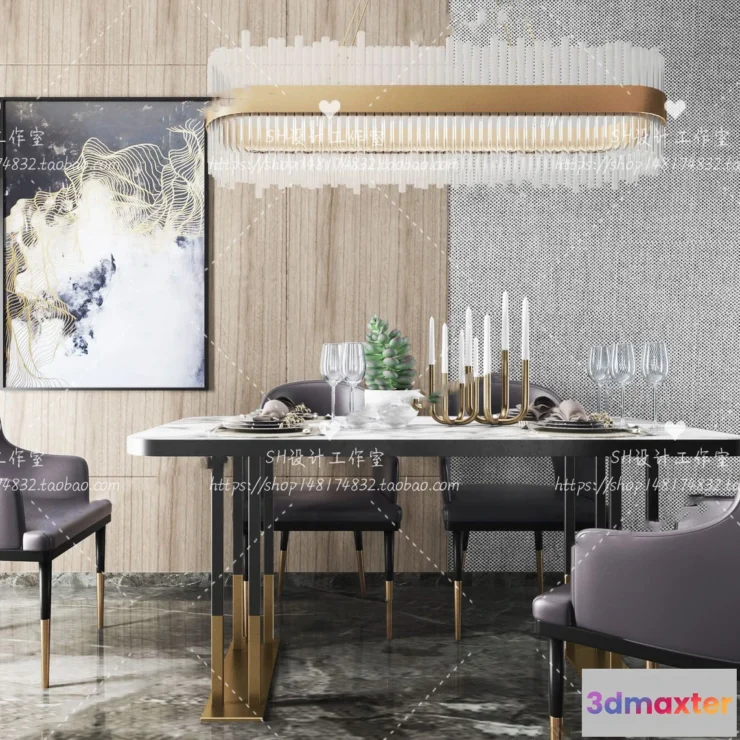 1127688 - Table And Chairs - 3D Models - 0979