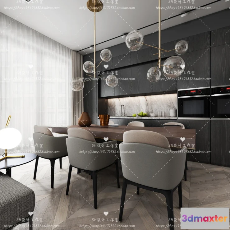 1127690 - Table And Chairs - 3D Models - 0980