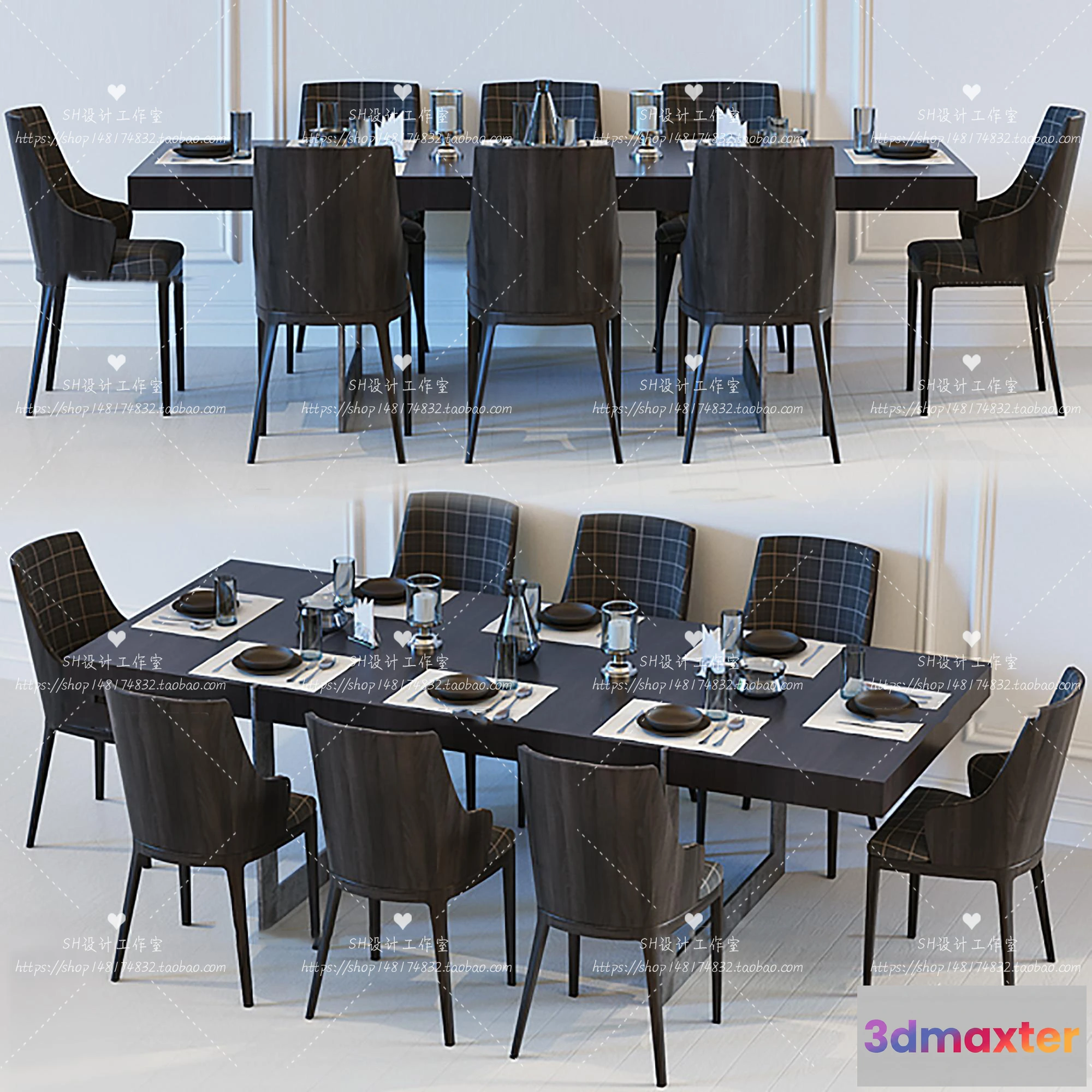 1127692 - Table And Chairs - 3D Models - 0981