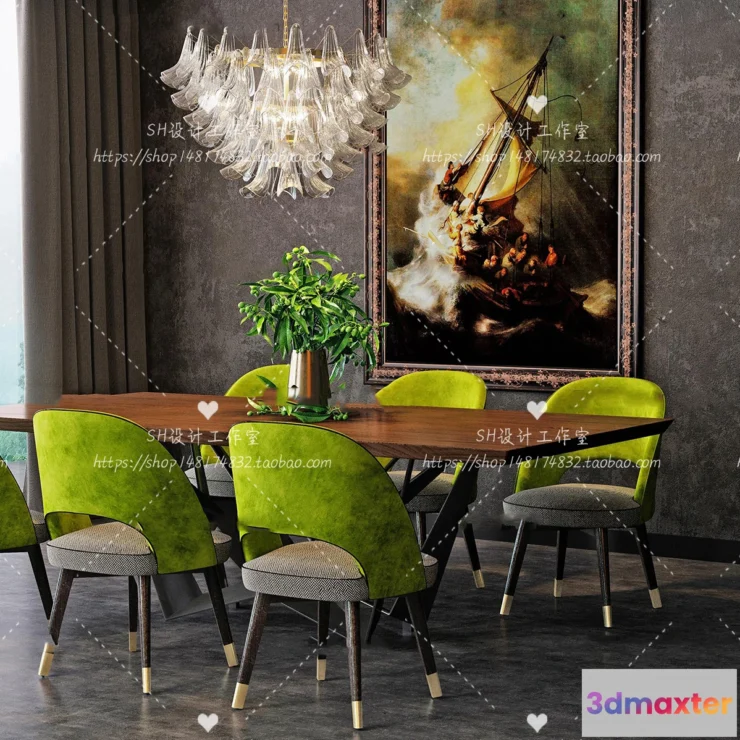 1127696 - Table And Chairs - 3D Models - 0983