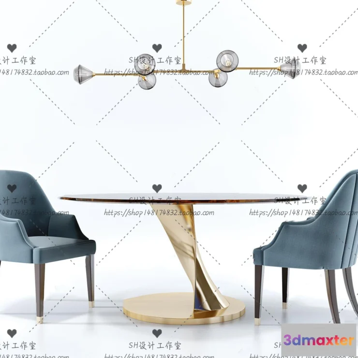 1127718 - Table And Chairs - 3D Models - 0994
