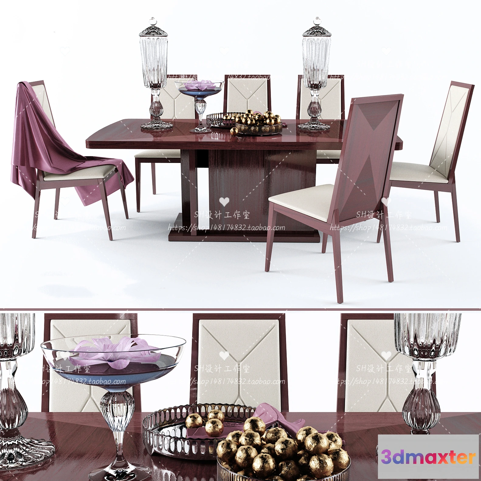 1127724 - Table And Chairs - 3D Models - 0997