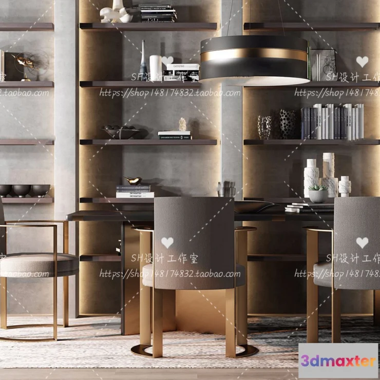 1127726 - Table And Chairs - 3D Models - 0998