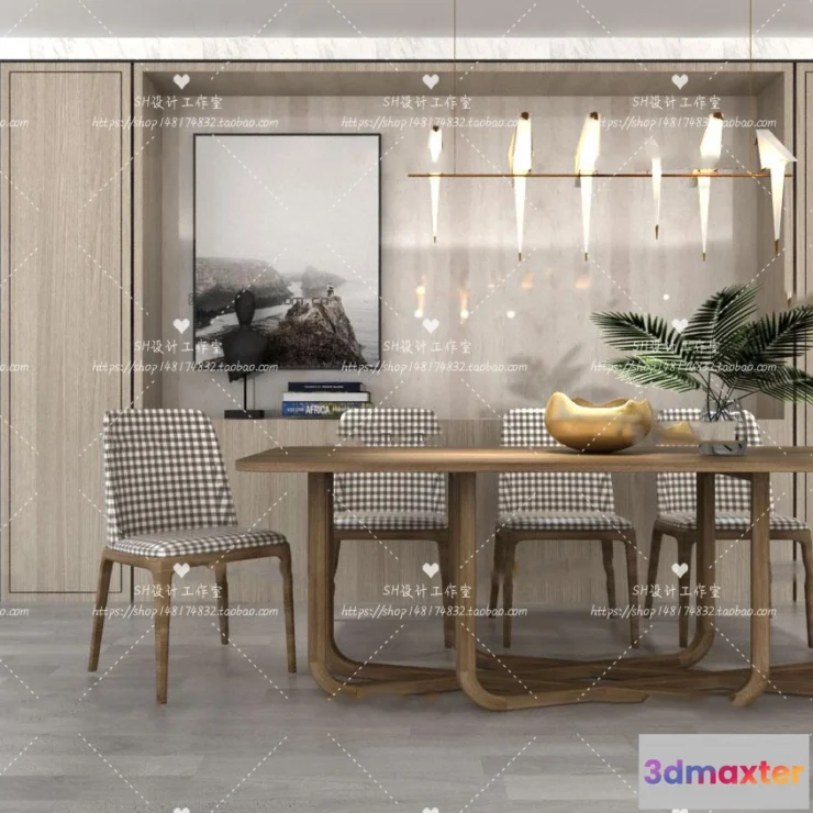 1127754 - Table And Chairs - 3D Models - 1012