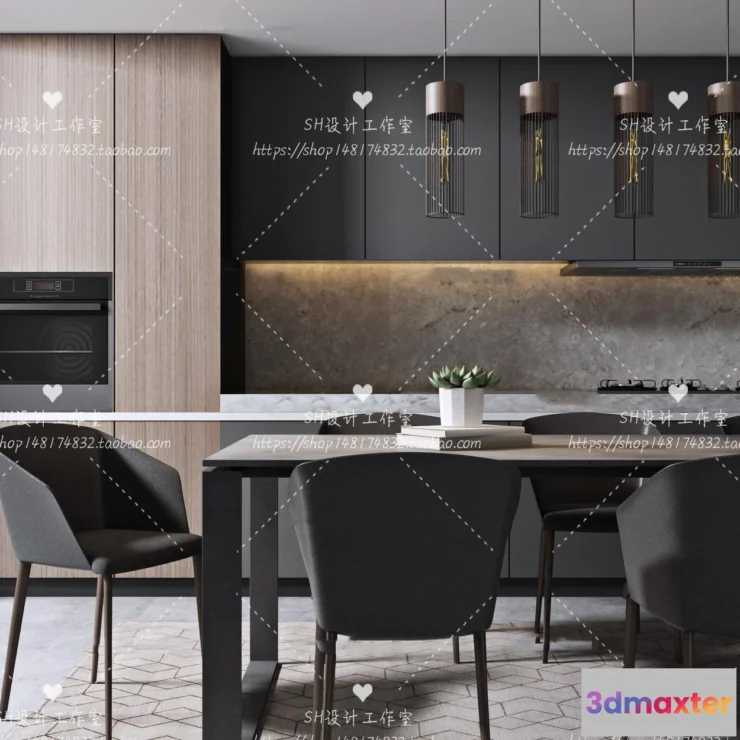 1127776 - Table And Chairs - 3D Models - 1023