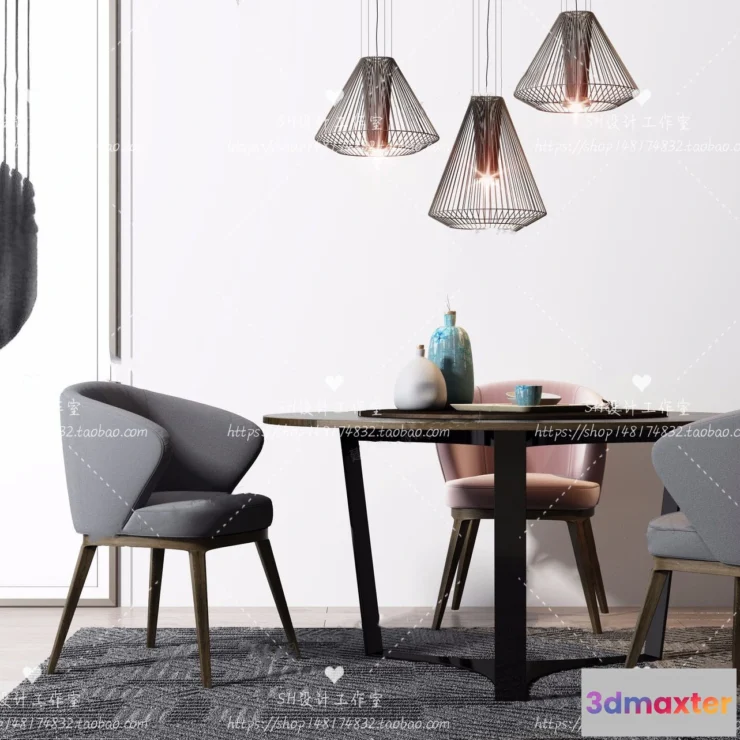 1127778 - Table And Chairs - 3D Models - 1024