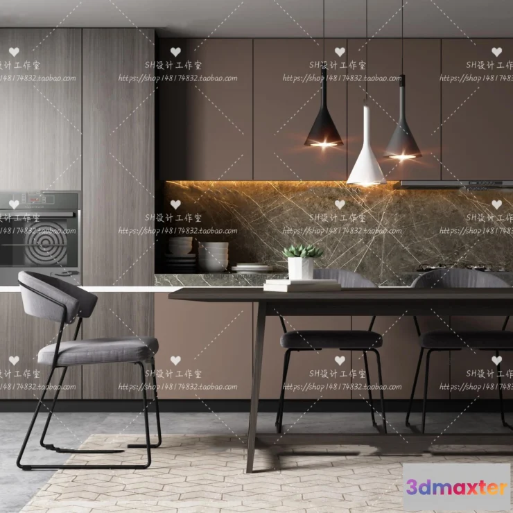 1127782 - Table And Chairs - 3D Models - 1026