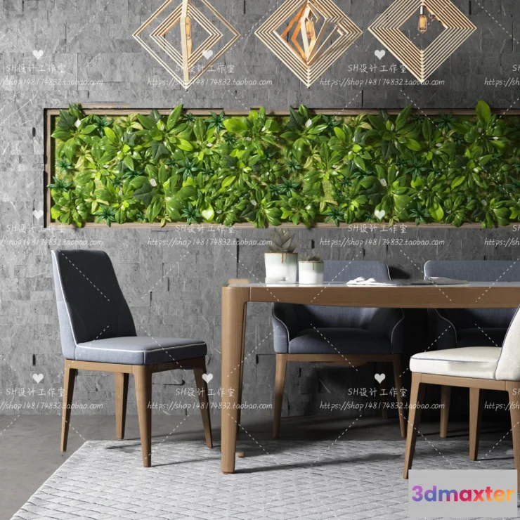 1127790 - Table And Chairs - 3D Models - 1030