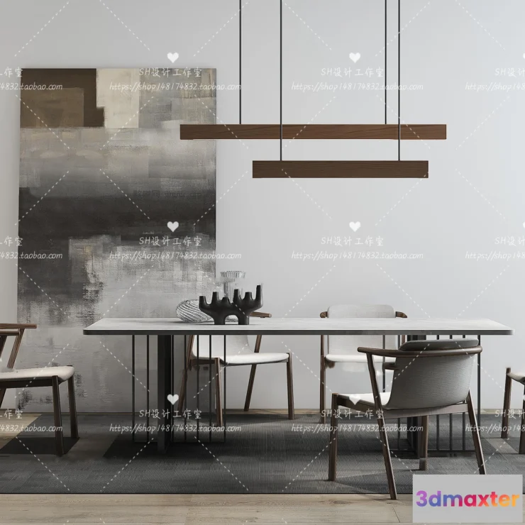 1127794 - Table And Chairs - 3D Models - 1032