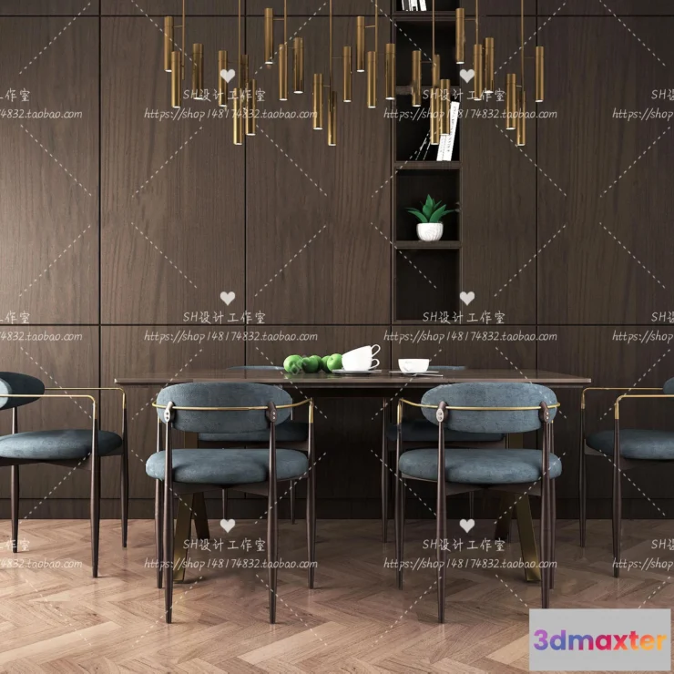 1127826 - Table And Chairs - 3D Models - 1048