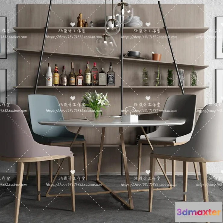 1127850 - Table And Chairs - 3D Models - 1060