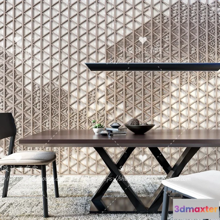 1127852 - Table And Chairs - 3D Models - 1061