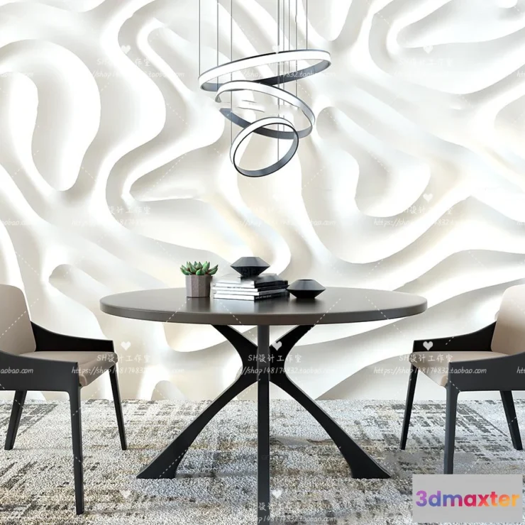 1127856 - Table And Chairs - 3D Models - 1063