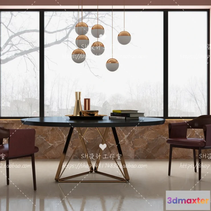 1127876 - Table And Chairs - 3D Models - 1073