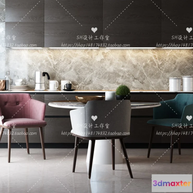 1127890 - Table And Chairs - 3D Models - 1080