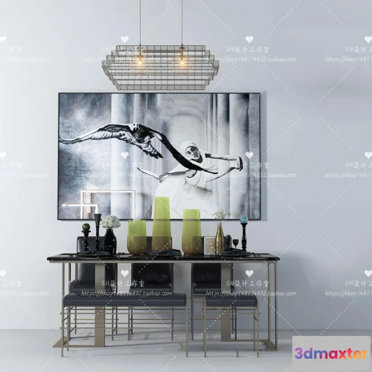 1127900 - Table And Chairs - 3D Models - 1085