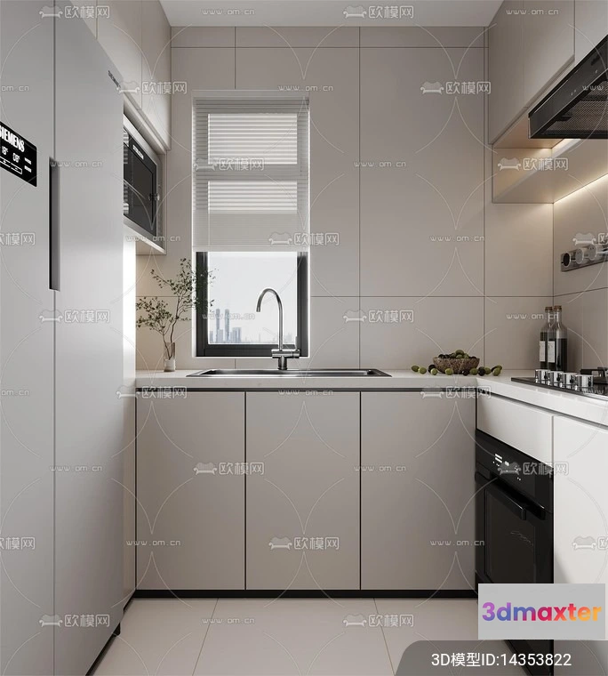 1240684 - KITCHEN SETS - VRAY  CORONA - 3D MODEL - 1466