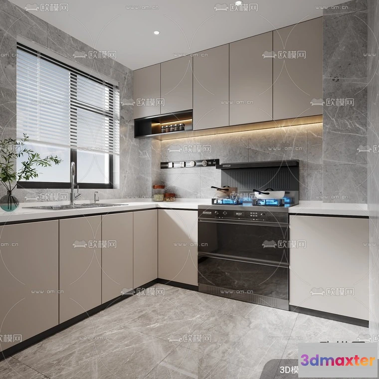 1240686 - KITCHEN SETS - VRAY  CORONA - 3D MODEL - 1467