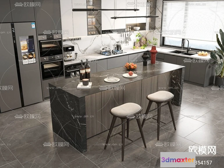1240690 - KITCHEN SETS - VRAY  CORONA - 3D MODEL - 1469