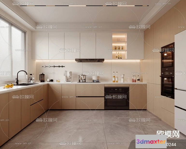 1240722 - KITCHEN SETS - VRAY  CORONA - 3D MODEL - 1485