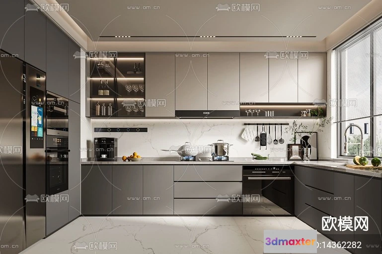 1240726 - KITCHEN SETS - VRAY  CORONA - 3D MODEL - 1487