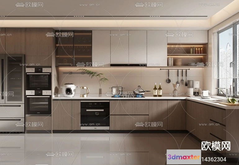 1240728 - KITCHEN SETS - VRAY  CORONA - 3D MODEL - 1488