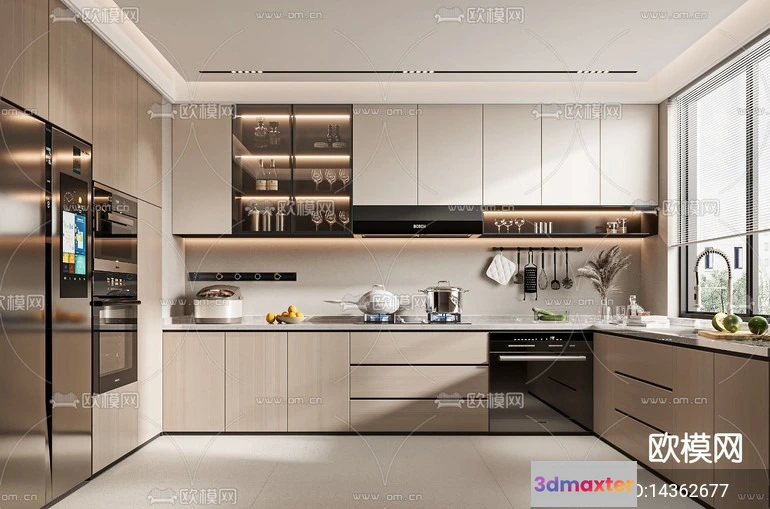 1240730 - KITCHEN SETS - VRAY  CORONA - 3D MODEL - 1489