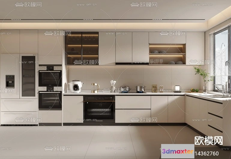 1240732 - KITCHEN SETS - VRAY  CORONA - 3D MODEL - 1490