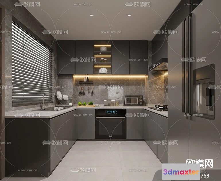 1240752 - KITCHEN SETS - VRAY  CORONA - 3D MODEL - 1500
