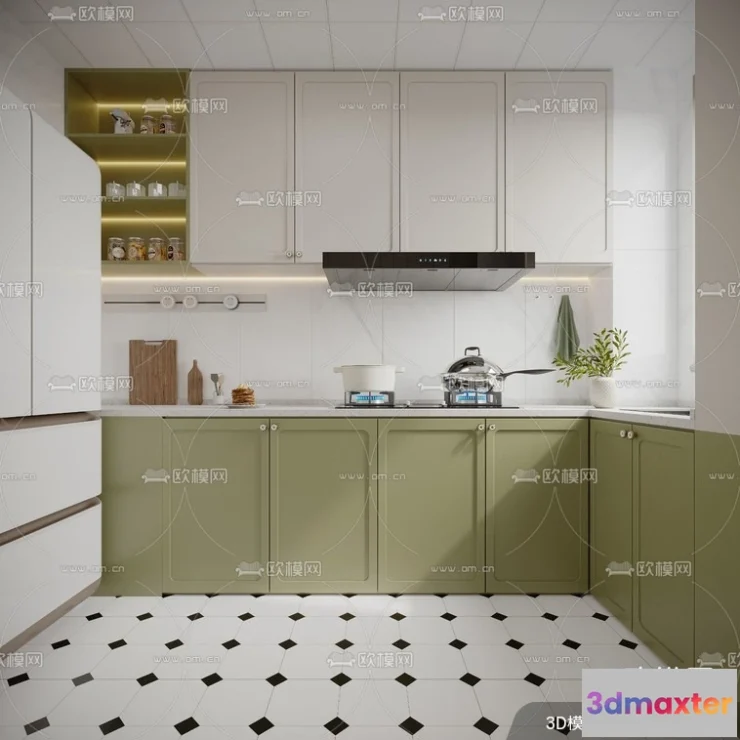 1240758 - KITCHEN SETS - VRAY  CORONA - 3D MODEL - 1503
