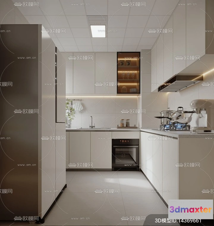 1240762 - KITCHEN SETS - VRAY  CORONA - 3D MODEL - 1505