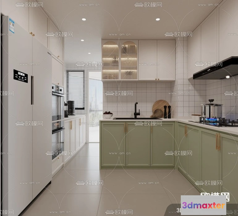1240766 - KITCHEN SETS - VRAY  CORONA - 3D MODEL - 1507