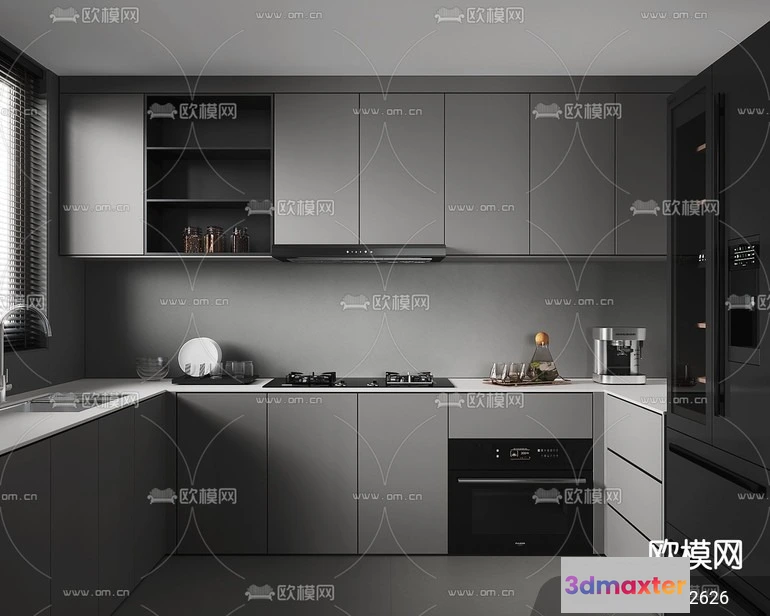 1240776 - KITCHEN SETS - VRAY  CORONA - 3D MODEL - 1512
