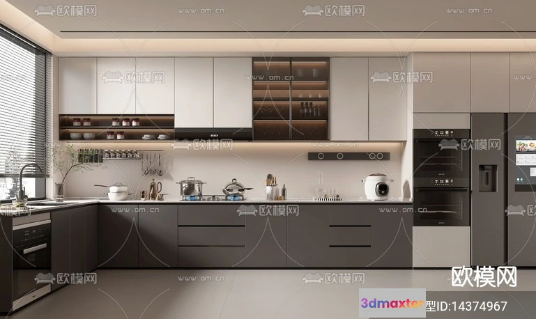 1240798 - KITCHEN SETS - VRAY  CORONA - 3D MODEL - 1523