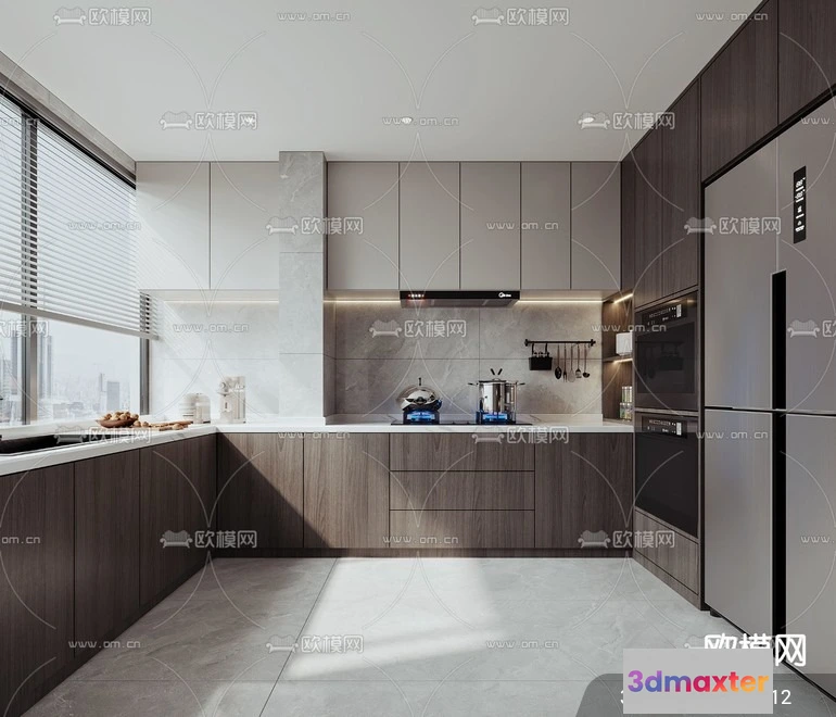 1240802 - KITCHEN SETS - VRAY  CORONA - 3D MODEL - 1525