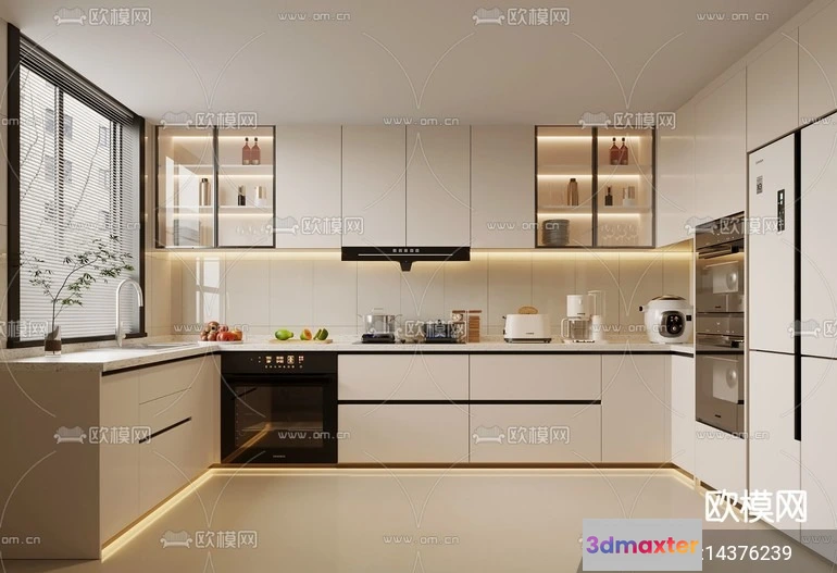 1240804 - KITCHEN SETS - VRAY  CORONA - 3D MODEL - 1526
