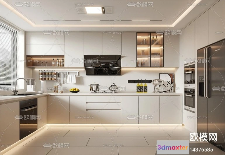 1240808 - KITCHEN SETS - VRAY  CORONA - 3D MODEL - 1528
