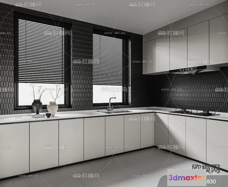 1240810 - KITCHEN SETS - VRAY  CORONA - 3D MODEL - 1529