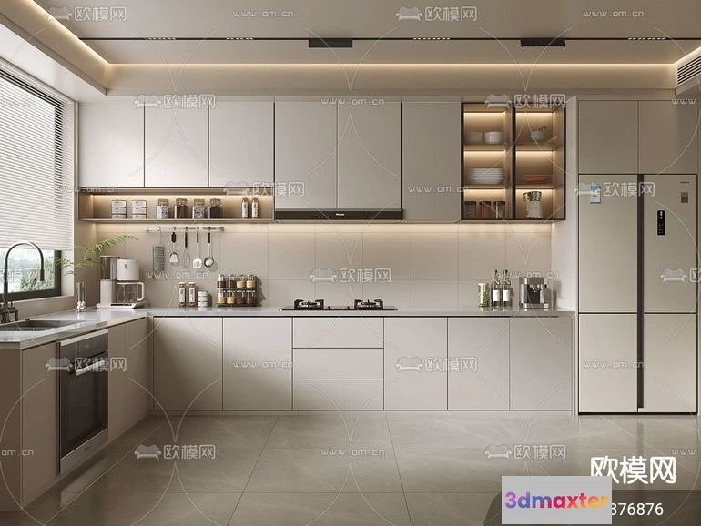 1240814 - KITCHEN SETS - VRAY  CORONA - 3D MODEL - 1531