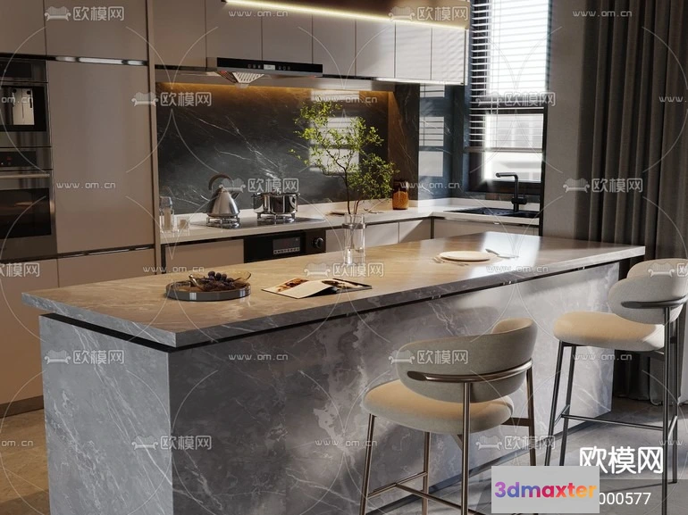 1240822 - KITCHEN SETS - CORONA - 3D MODEL - 1535