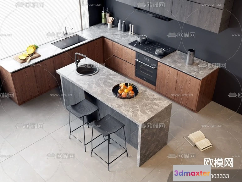 1240834 - KITCHEN SETS - VRAY  CORONA - 3D MODEL - 1541