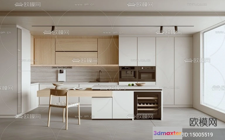 1240842 - KITCHEN SETS - VRAY  CORONA - 3D MODEL - 1545