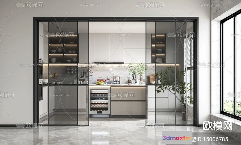 1240852 - KITCHEN SETS - VRAY  CORONA - 3D MODEL - 1550